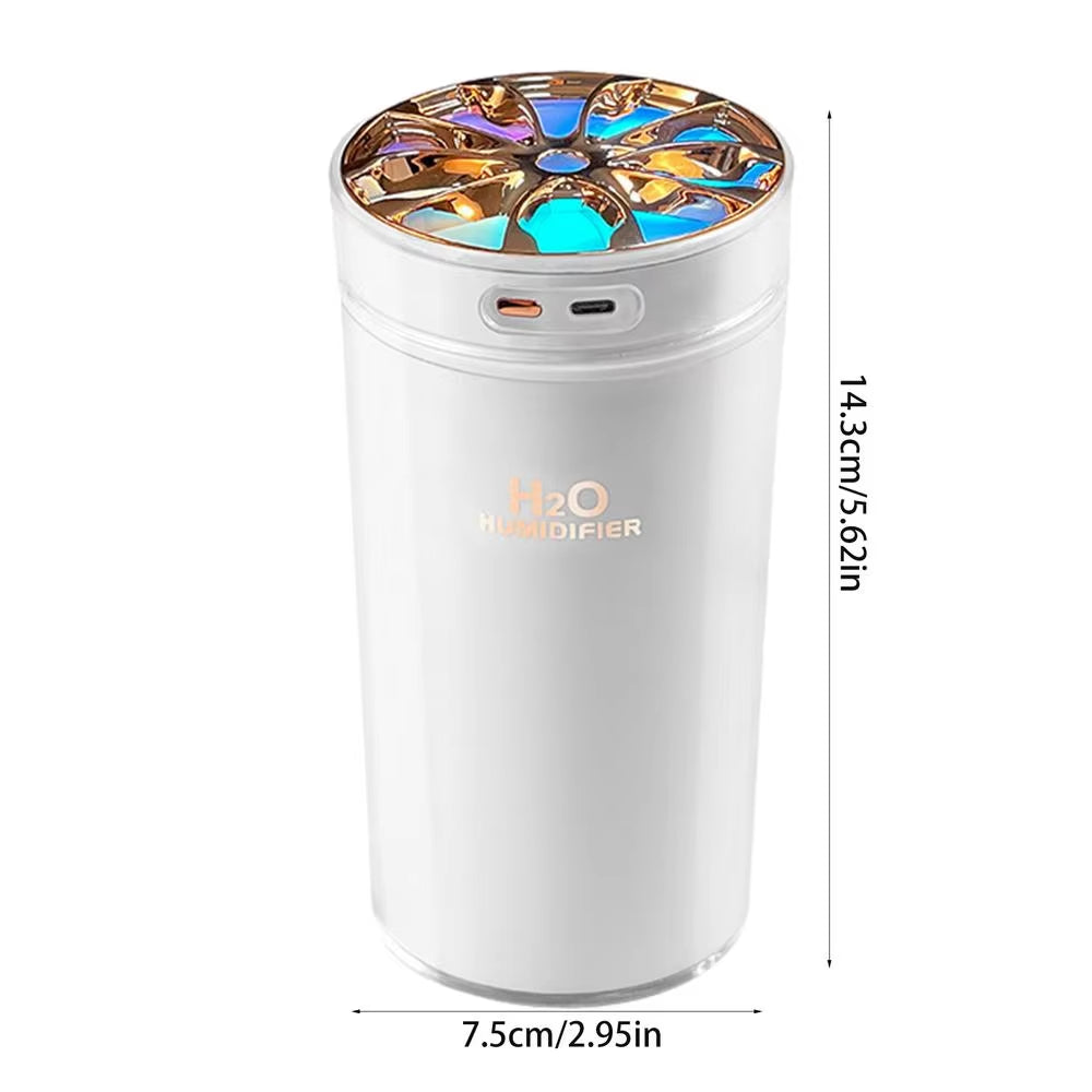 Portable Aromatherapy Humidifier - Mini USB Desktop and Car Air Mist Diffuser for Home and Office Use
