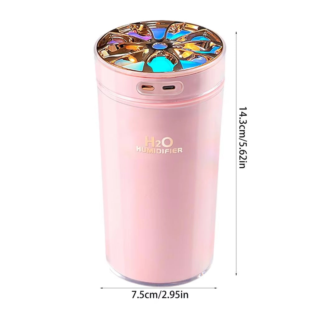 Portable Aromatherapy Humidifier - Mini USB Desktop and Car Air Mist Diffuser for Home and Office Use