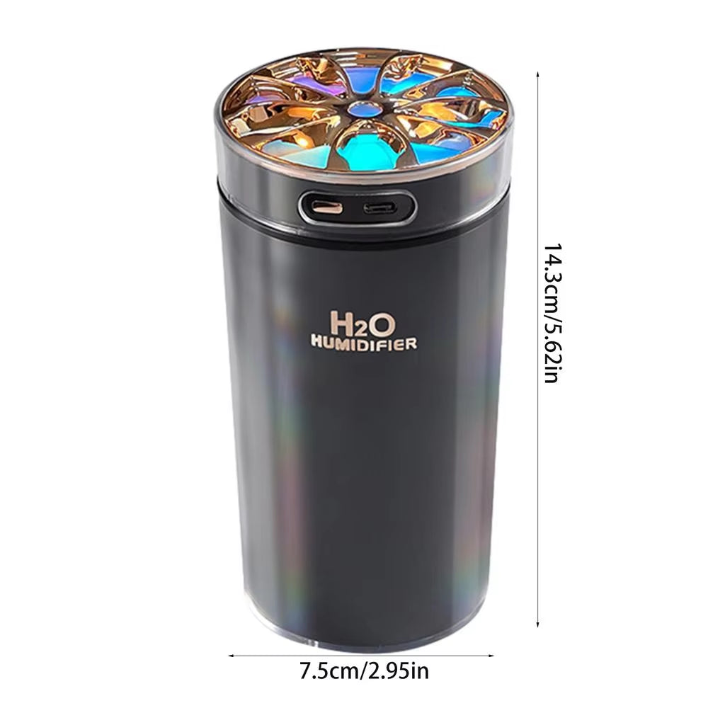 Portable Aromatherapy Humidifier - Mini USB Desktop and Car Air Mist Diffuser for Home and Office Use