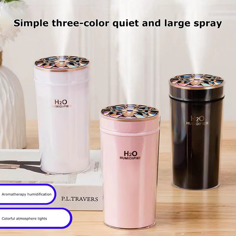 Portable Aromatherapy Humidifier - Mini USB Desktop and Car Air Mist Diffuser for Home and Office Use