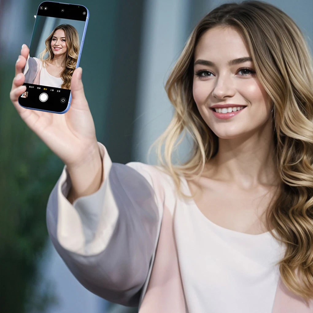 Magnetic Phone Vlog Selfie Monitor Screen for Rear Camera Compatibility with iPhone and Android Devices