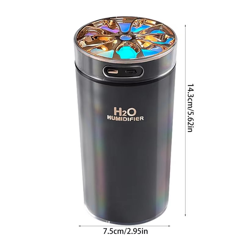 Portable Aromatherapy Humidifier - Mini USB Desktop and Car Air Mist Diffuser for Home and Office Use
