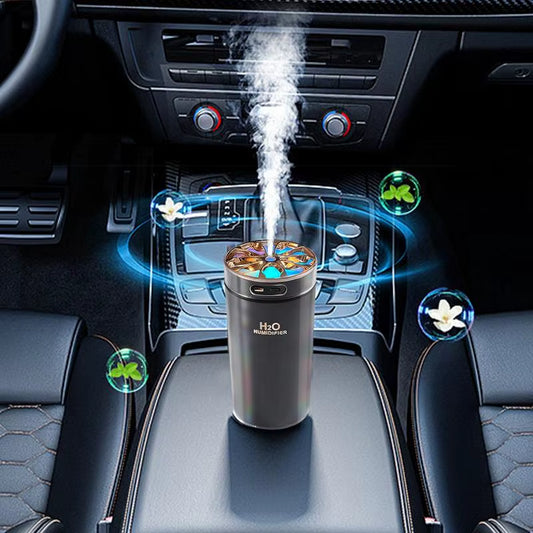 Portable Aromatherapy Humidifier - Mini USB Desktop and Car Air Mist Diffuser for Home and Office Use
