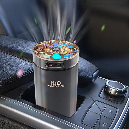 Portable Aromatherapy Humidifier - Mini USB Desktop and Car Air Mist Diffuser for Home and Office Use