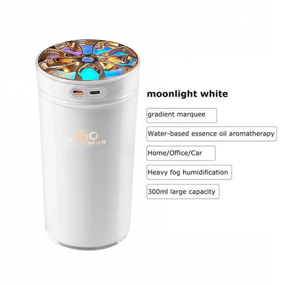 Portable Aromatherapy Humidifier - Mini USB Desktop and Car Air Mist Diffuser for Home and Office Use